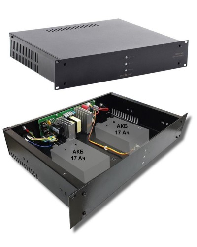СКАТ-1200У RACK (СКАТ ИБП-12/7-2x17-RACK) (2141). Источник вторичного электропитания резервированный. Бастион в Белгороде