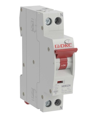 YON max MDR, 1P+N, 10mA, 10A, 6kA, А (MDR32N-1N1C10-A). Компактный автоматический выключатель дифференциального тока. ДКС в Белгороде