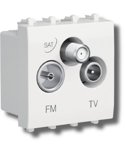 Розетка TV-FM-SAT Avanti 1 модуль черный квадрат (4402532): Розетка TV-FM-SAT в Белгороде