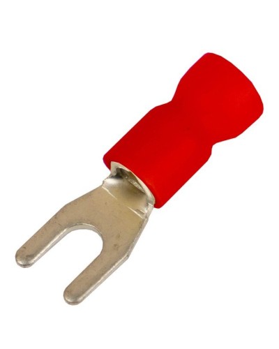 Наконечник вилочный НВИ 0,25-1,5 М4 (D4,3мм) (100 шт) (2A14P-EE-PVC). Наконечник вилочный с изолированным фланцем ПВХ. ДКС в Белгороде