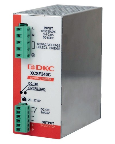 Источник питания однофазный, 240Вт, 5А, 48В (XCSF240DP). Источник питания OPTIMAL POWER однофазный, с ORing диодом. ДКС в Белгороде