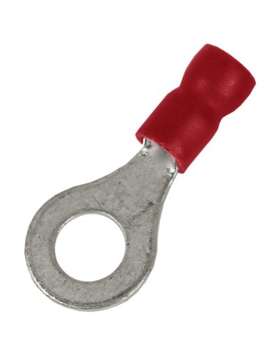 Наконечник НКИ 0,25-1,5 М4 (D4,3мм) с отверстием под винт (100 шт) (2A4P-EE-PVC). Наконечник с отверстием под винт и изолированным фланцем ПВХ. ДКС в Белгороде