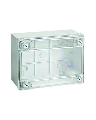 Коробка ответвительная с гладкими стенками, IP56, 380х300х120 (54420). Коробка ответвительная с гладкими стенками и прозрачной крышкой. ДКС в Белгороде