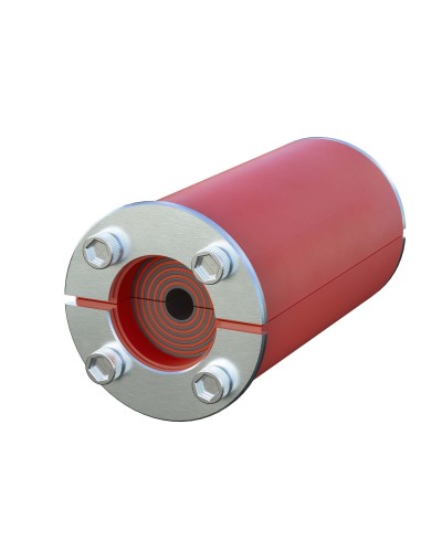 Проходка круглая, нержавеющая, D188х70 мм для кабелей D80-140 мм (DXF3110): Проходка круглая, нержавеющая в Белгороде