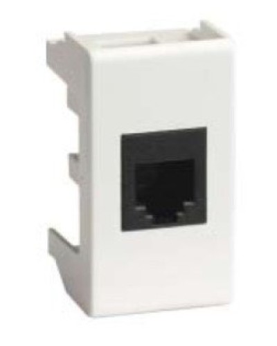 Розетка RJ-45 Viva 1 модуль белая (45038): Розетка компьютерная с одним разъёмом в Белгороде