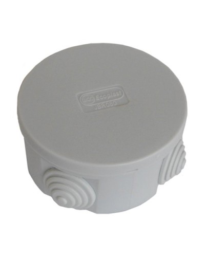 Коробка JBR080 D=80х40, 4 вых. IP44, серая (44005HF). Коробка монтажная, без галогена. Экопласт в Белгороде