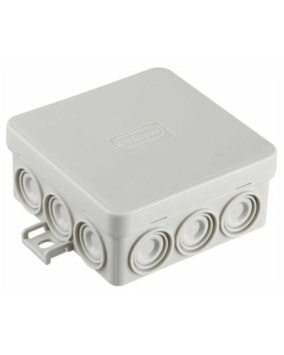 Коробка JBL085 85х85х38, 12 вых., 4P (1,5…10мм²) серая (43765HF-GR). Коробка монтажная, огнестойкая, без галогена. Экопласт в Белгороде