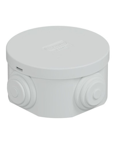 Коробка JBR065 D=65х35, 4 вых., IP44, белая (44004W-1). Коробка монтажная. Экопласт в Белгороде