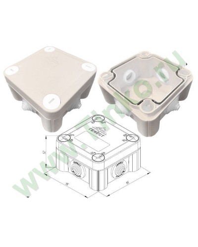 КМ-1010(П)-IP55. Коробка монтажная. Гефест в Белгороде