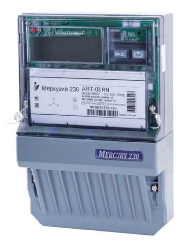 Меркурий 230 ART-01 PQRSIN 3ф 5-60А 1.0/2.0 класс точности, многотарифный (М0000051910). Счетчик электроэнергии. Инкотекс в Белгороде