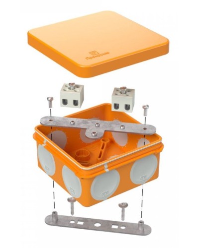 Коробка огнестойкая 80х80х40 (60-0210-FR2.5-4). Коробка огнестойкая для открытой установки. Промрукав в Белгороде