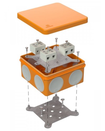 Коробка огнестойкая 100х100х50 (60-0300-FR10.0-6). Коробка огнестойкая для открытой установки. Промрукав в Белгороде