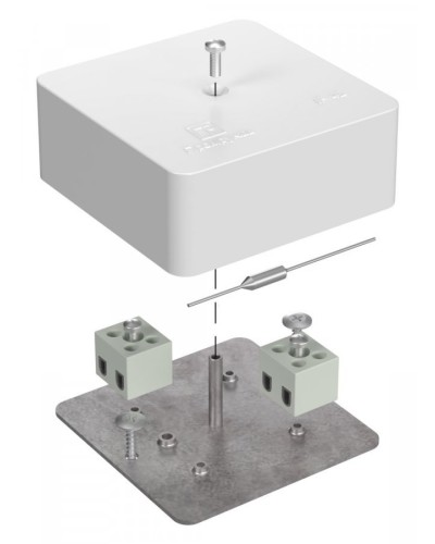 Коробка огнестойкая 75х75х30 (40-0450-FR2.5-4-П). Коробка огнестойкая для открытой установки. Промрукав в Белгороде