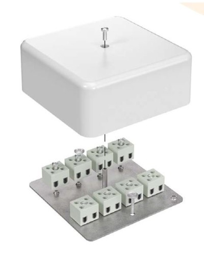 Коробка огнестойкая 103х103х45 для кабель-канала (40-0470-FR10.0-6). Коробка огнестойкая для кабель-канала. Промрукав в Белгороде