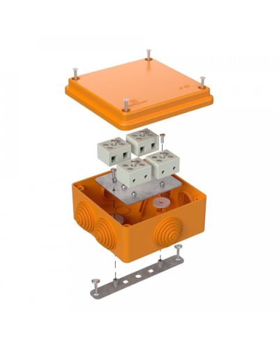 Коробка огнестойкая 100х100х50 для о/п (40-0300-FR6.0-8). Коробка огнестойкая для открытой установки. Промрукав в Белгороде