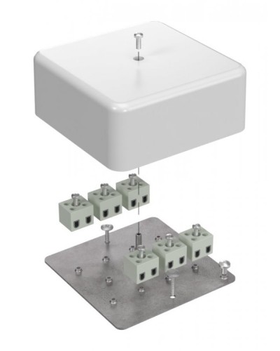 Коробка огнестойкая 103х103х45 (латунь) (40-0470-FR2.5-12-Е60). Коробка огнестойкая для открытой установки. Промрукав в Белгороде