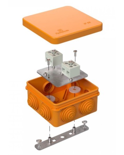 Коробка огнестойкая 40-0210-FR6.0-4 Е15-Е120 80х80х40. Коробка огнестойкая для открытой установки. Промрукав в Белгороде