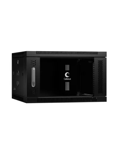 SH-05F-6U60/60-BK (8587c). Шкаф телекоммуникационный 19 настенный 6U. CABEUS в Белгороде