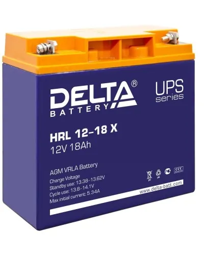 Delta HRL 12-18 X. Аккумулятор герметичный свинцово-кислотный. Delta в Белгороде