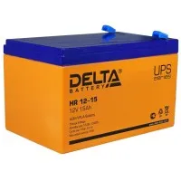 Delta HR 12-15. Аккумулятор герметичный свинцово-кислотный. Delta