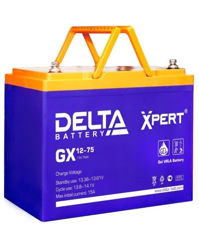 Delta GX 12-75. Аккумулятор герметичный свинцово-кислотный. Delta в Белгороде