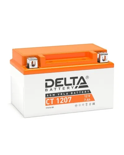 Delta CT 1207. Аккумулятор герметичный свинцово-кислотный стартерный. Delta в Белгороде