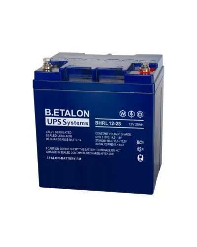 B.ETALON BHRL 12-28. Аккумулятор герметичный свинцово-кислотный. ETALON в Белгороде