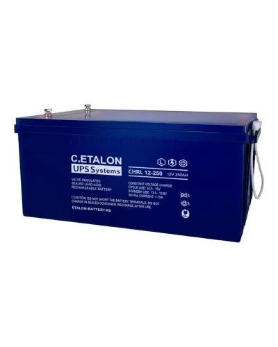 C.ETALON CHRL 12-250. Аккумулятор герметичный свинцово-кислотный. ETALON в Белгороде