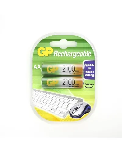 GP 210AAHC AA (GP 210AAHC-2DECRC2), упак. 2 шт.. Перезаряжаемые аккумуляторы. GP Batteries в Белгороде
