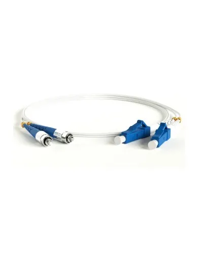 FC-D2-9A1-FC/UR-LC/UR-H-1M-LSZH-WH. Патч-корд волоконно-оптический FC-LC. Hyperline в Белгороде