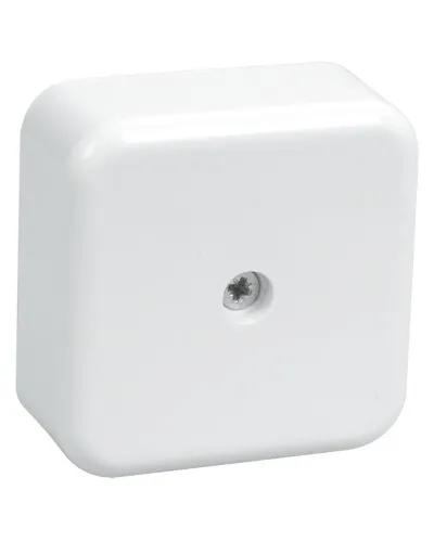 Коробка распаячная КМ41206-01 50х50х20 открытой проводки (4 клеммы 3 мм²) белая (UKO10-050-050-020-K01). Коробка распаячная безгалогенная (HF). IEK в Белгороде