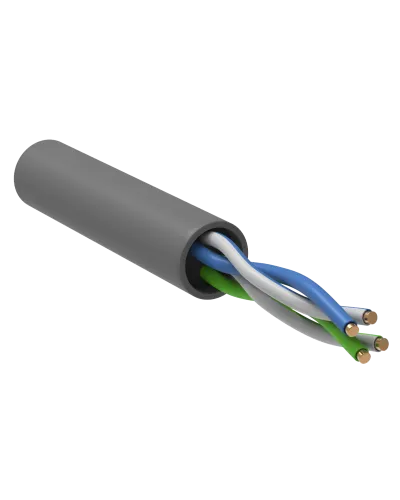 GENERICA U/UTP 5E 24AWG 2PR PVC серый (BC1-C5E02-111-100-R-G). Кабель «витая пара» (LAN) для структурированных систем связи. IEK в Белгороде