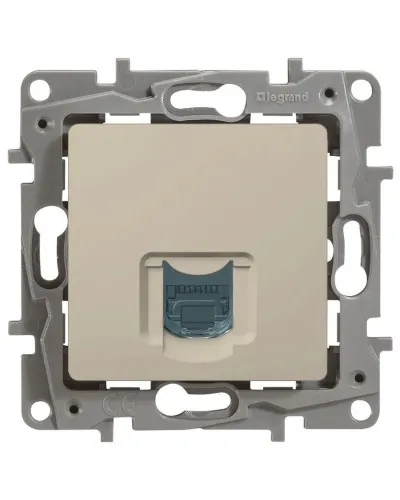 Розетка 5e, UTP, 1хRJ45, ETIKA, слоновая кость (672341). Розетка. LegranD в Белгороде