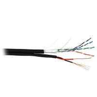 F/UTP 4pair, Cat5e, Out, PVC+PWR (EC-UF004-5E-PC050-PE-BK). Кабель «витая пара» (LAN) для структурированных систем связи. NETLAN