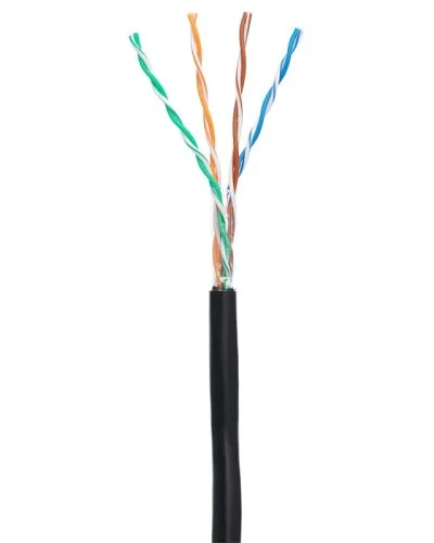 U/UTP 4pair, Cat5e, Out, PE (EC-UU004-5E-PE-BK-1). Кабель «витая пара» (LAN) для структурированных систем связи. NETLAN в Белгороде