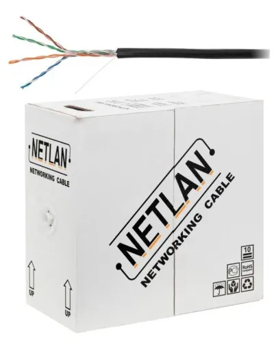 U/UTP 4pair, Cat5e, Out, PE, CCA (CCA-UU004-5E-PE-BK) . Кабель «витая пара» (LAN) для структурированных систем связи. NETLAN в Белгороде