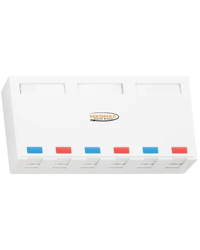 NMC-MB6P-ST-WT. Корпус настенной розетки. NIKOMAX в Белгороде