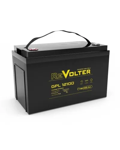 Revolter GPL 12100. Аккумулятор автомобильный герметичный свинцово-кислотный. Revolter в Белгороде