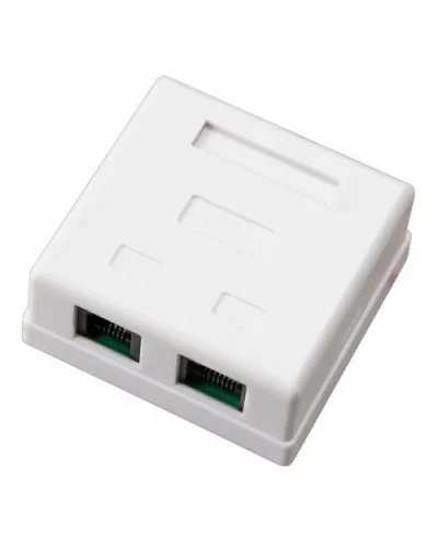 Розетка компьютерная внешняя 2-порта, UTP RJ-45 (8P8C), CAT 5e REXANT (03-0151): Розетка RJ-45 в Белгороде