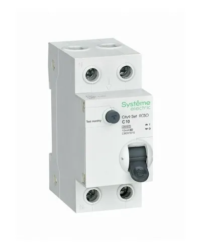 City9 Set 1P+N С 10А 4.5kA 10мА A 230В (C9D51610). Автоматический выключатель дифференциального тока. Systeme Electric в Белгороде