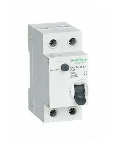 City9 Set 1P+N С 40А 4.5kA 30мА A 230В (C9D55640). Автоматический выключатель дифференциального тока. Systeme Electric в Белгороде