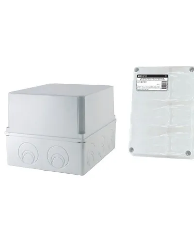 Коробка ОП 240х195х165мм, крышка, IP55, кабельные вводы d28-3шт, d37-2шт (SQ1401-1274). Распаячная коробка. TDM ЕLECTRIC в Белгороде