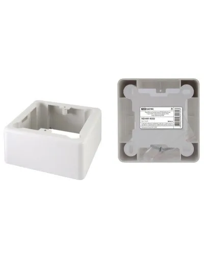 Коробка установочная ОП 85х85х42мм, 1-местная, подъемная, белая, IP20 TDM (SQ1401-0232). Коробка установочная ОП. TDM ЕLECTRIC в Белгороде