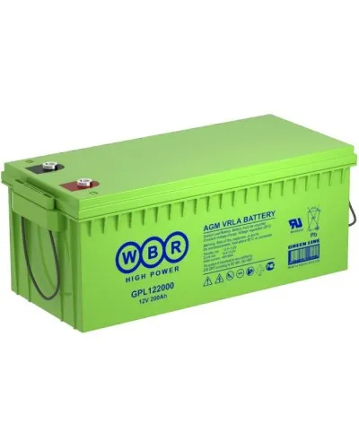 WBR GPL122000. Аккумулятор герметичный свинцово-кислотный. WBR в Белгороде