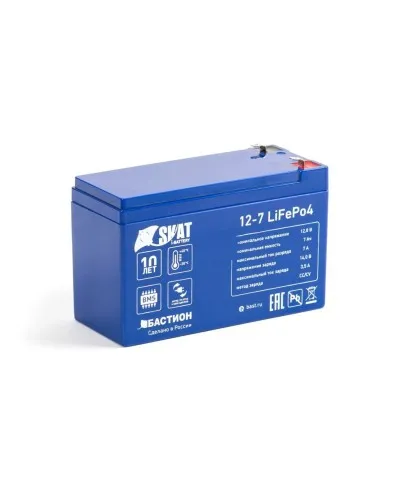 Skat i-Battery 12-7 LiFePo4 (645). Li-Ion аккумулятор. Бастион в Белгороде