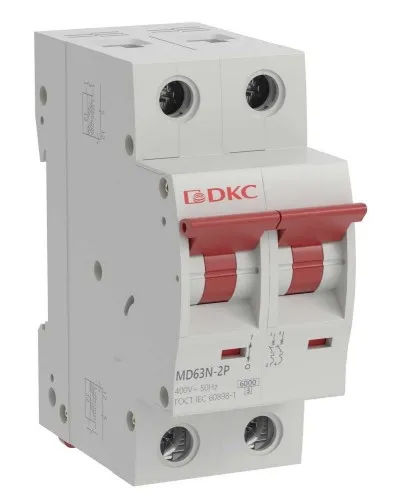 YON max MD63N 2P 20А 6кА C (MD63N-2PC20). Автоматический выключатель. ДКС в Белгороде