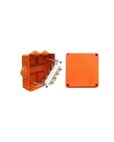 Коробка JBS100 100х100х55, 6 вых., 3P (0,15…4мм²) (43107HF): Коробка монтажная, огнестойкая, без галогена в Белгороде