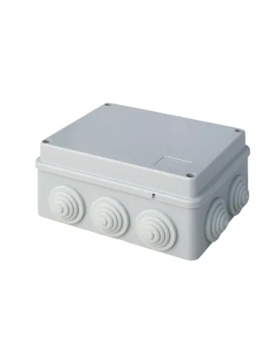 Коробка JBS150 150х110х70, 10 вых., 8P (0,15...2,5мм²) серая (43019HF-GR). Коробка монтажная, огнестойкая, без галогена. Экопласт в Белгороде