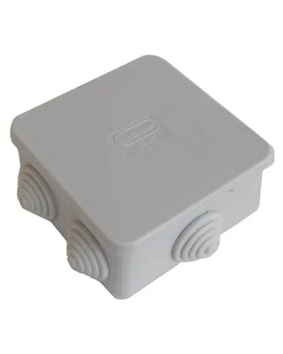 Коробка JBS080 85х85х40, 6 вых, IP44, серая (44006). Коробка монтажная. Экопласт в Белгороде