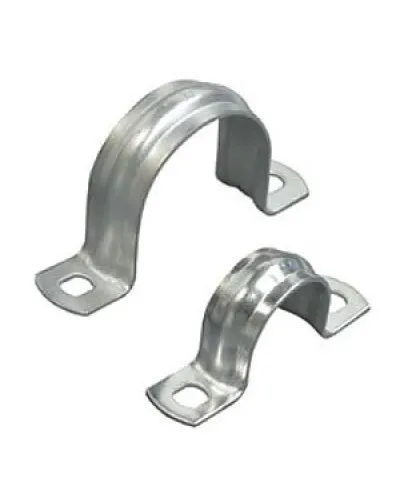 Скоба двухлапковая D50 с двумя отверстиями (50шт) (43650-50): Скоба оцинкованная в Белгороде